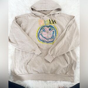 NIRVANA Beige Graphic Hoodie